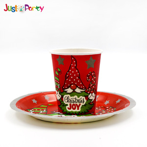 New giáng sinh theo chủ đề dùng một lần Bộ đồ ăn thiết lập bao gồm cốc giấy và tấm cho Lễ Hội Đảng trang trí nguồn cung cấp - Product Image 5