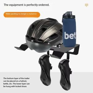 Supporto <span class=keywords><strong>da</strong></span> Parete Regolabile Multifunzione Huansen <span class=keywords><strong>per</strong></span> <span class=keywords><strong>Biciclette</strong></span>, Capacità di Carico 30kg, Design Pieghevole, Gancio Appendibici <span class=keywords><strong>per</strong></span> Casa - Product Image 2