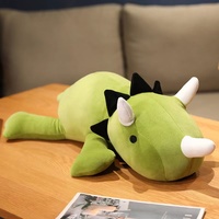Peluche dinosaure super douce certifiée CE, rembourrée en coton PP, coussin animal en peluche 35 cm