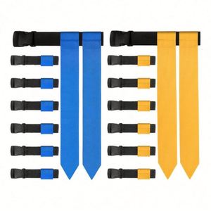 เข็มขัดฟุตบอลราคาประหยัด ออกแบบเองได้ พิมพ์สีเต็มรูปแบบ ปรับขนาดได้ พร้อมธงโฆษณาแบบเข็มขัดสำหรับอุปกรณ์ฝึกซ้อม - Product Image 2