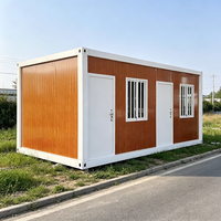 Maisons conteneurs modulaires en panneaux sandwich 10ft 20ft 40ft, en acier, en kit, direct usine, pour usage extérieur, villa, bureau rural