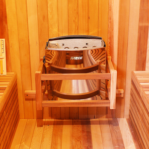 Sauna Exterior de Madera Maciza de Cedro Rojo con Media Ventana, Estufa de Sauna Tradicional de Vapor, 220-240V, 1 Año de Garantía - Product Image 6