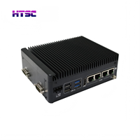 Mini PC industriel HTSC double réseau J6412, triple écran, 12e génération, faible consommation, micro-routeur industriel, hôte format compact