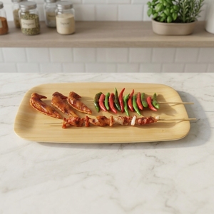 Assiettes en <span class=keywords><strong>mélamine</strong></span> réutilisables HCMA, écologiques, motif <span class=keywords><strong>bambou</strong></span>, plats, durables, <span class=keywords><strong>vaisselle</strong></span> en plastique pour les fêtes, les restaurants, les hôtels - Product Image 3