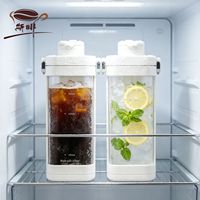 Carafe à café froid de 1000 ml avec filtre amovible pour réfrigérateur domestique
