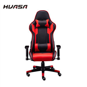 Venda quente de couro de alta qualidade Escritório Engrenagem Mesa giratória Altura ajustável com braços estofados Preto Gaming <span class=keywords><strong>Chair</strong></span> - Product Image 6