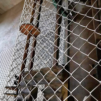 Grillage à mailles losangées sans soudure haute résistance, galvanisé, anti-corrosion, résistant à la rouille, pour jardin et cour