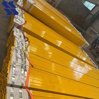 Tabung baja persegi berlapis bubuk untuk bingkai furnitur pipa bagian berongga dekoratif untuk desain Interior dan furnitur industri