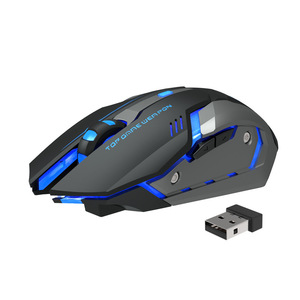 เมาส์ไร้สาย Topone T2 สีเงิน แบบเงียบ 6 ปุ่ม 2.4G ออปติคอล USB สำหรับใช้ในบ้านและสำนักงาน - Product Image 4