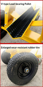 Chariot de transport de verre à 3 roues - Chariot robuste en acier pour une manutention efficace des panneaux de verre - Product Image 5