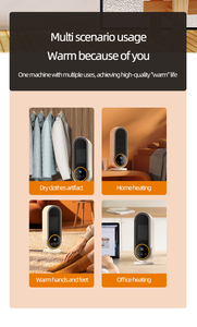 Xu Hướng Mới 1200W Mini Tiếng Ồn Thấp Xách Tay Điện Nóng Fan Điều Khiển Từ Xa Không Gian Nhà Nóng Chất Lượng Cao Fan - Product Image 5