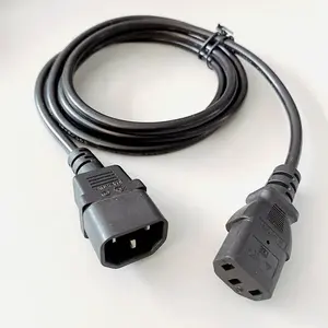 U L 3FT 6FT 14AWG 16AWG Power distribution Adaptor power extention cords C14 to C13 Power Cable