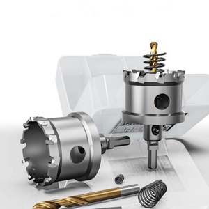 Set di Punte a Tazza in Lega di Carburo 10mm con Impugnatura Triangolare <span class=keywords><strong>per</strong></span> Foratura di Acciaio Inox - Product Image 6