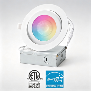 ไฟดาวน์ไลท์ LED อัจฉริยะแบบฝังขนาด 3.5-6 นิ้ว เปลี่ยนสีได้ RGB ควบคุมผ่าน WiFi 2.4GHz บลูทูธ แอป Tuya และ Siri พร้อมไฟเพดาน - Product Image 4