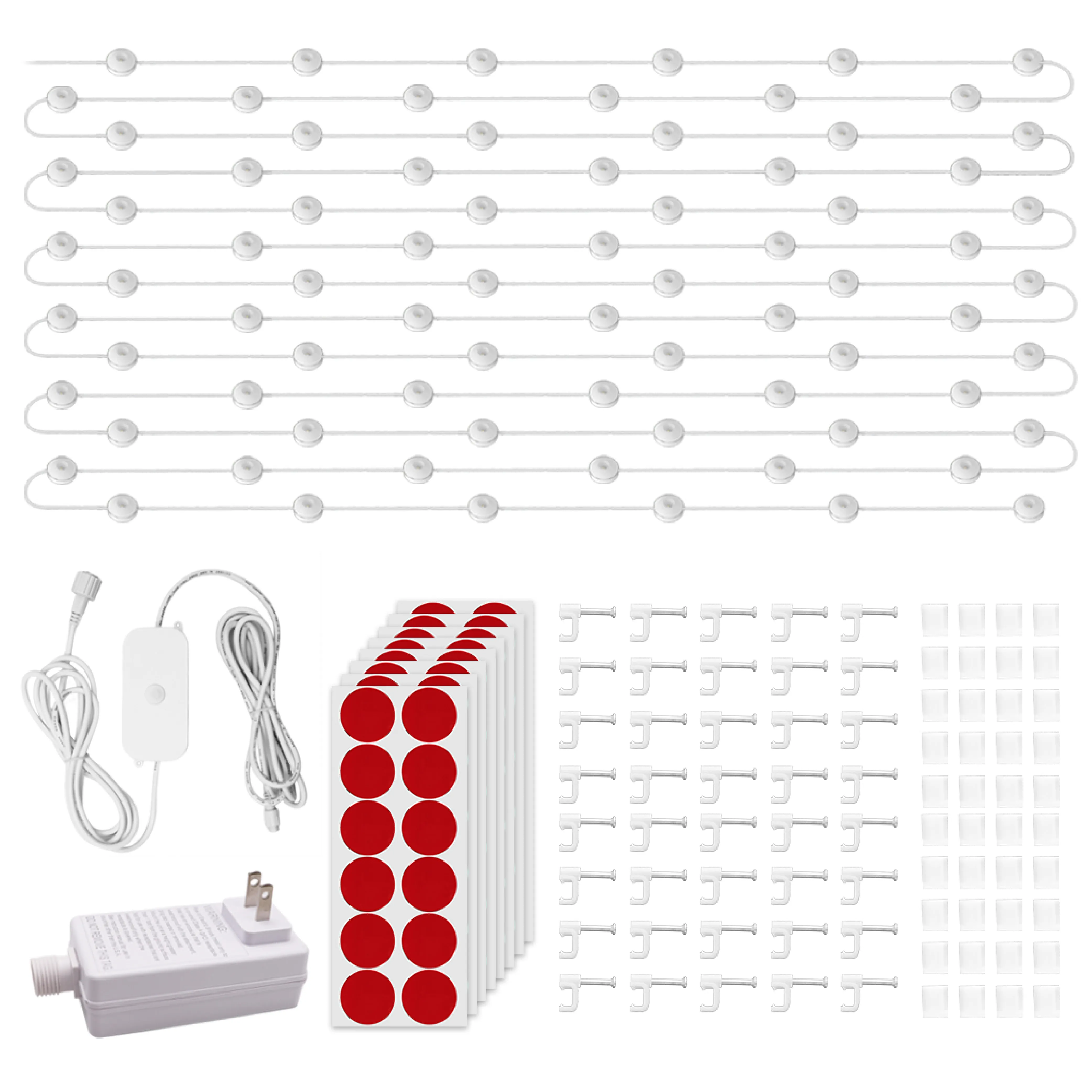 Akıllı Wifi piksel noktası Rgbw aydınlatma 5050 smd DC12V ev açık dekorasyon için su geçirmez Led noel piksel ışıkları