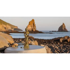 PARIJAT HANDICRAFT's Brass Deeplaxmi Showpiece Decoraciones para el hogar y la cocina un par para Pooja Aarti Decor - Product Image 3