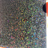 Poudre de revêtement à effet d'illusion prismatique arc-en-ciel noir, argent et super chrome, orange fluorescent, rose, vert néon