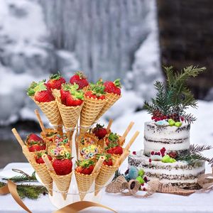 Giá Đựng Kẹo Bánh Kem Acrylic Hợp Thời Trang Giá Trưng Bày Tiệc Tự Chọn Đám Cưới 24 Hình Nón Tròn Cho Tiệc Trà Chiều Đám Cưới - Product Image 2