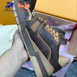 Zapatillas Deportivas Casuales de Cuero Genuino, Zapatillas de Baloncesto Unisex de Alta Calidad, Zapatillas de Skateboard para Hombre, Estilo para Caminar - Product Image 6