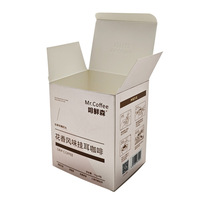 Boîte d'emballage pliable personnalisée de haute qualité-de qualité alimentaire étanche à l'humidité pour les collations/cafés