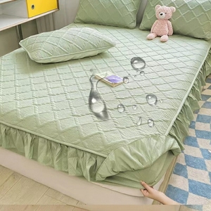 Protège-matelas imperméable en jacquard élégant, taille King <span class=keywords><strong>Deluxe</strong></span>, pour hôtels et chambres - Product Image 1