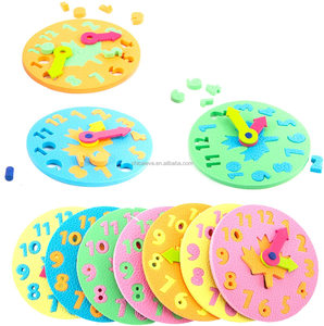 Jouets d'apprentissage pour la maternelle, blocs de mousse éducatifs, horloge décorative pour enfants - Product Image 3