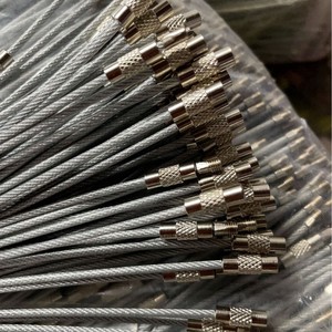 Stainless Steel Wire Rope <b>Key</b> Ring 304 Metal Durable Keychain Accessory General Use - Product Image 4