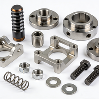 Composants d'usinage CNC, pièces mécaniques de rechange en alliage d'aluminium et acier inoxydable de haute précision, OEM