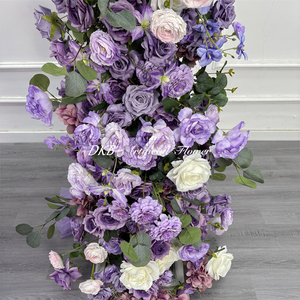 Arco de flores cuadrado personalizable en color neutro, decoración de arco de flores para boda, telón de fondo de flores de seda artificiales para arreglos de boda - Product Image 5