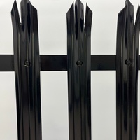 Clôture en acier de qualité supérieure, type palissade, anti-escalade, pour la protection périmétrique des cours résidentielles, commerciales et industrielles
