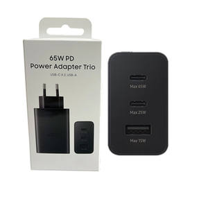 Original para <span class=keywords><strong>Samsung</strong></span> <span class=keywords><strong>Trio</strong></span> <span class=keywords><strong>cargador</strong></span> 65W Gan USB C adaptador de corriente <span class=keywords><strong>cargador</strong></span> súper rápido para dispositivos móviles portátiles - Product Image 5