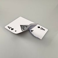Jeu de cartes de poker écologique OEM en vrac, 290 g/m², texture gaufrée, couché mat, glisse fluide, 2 jeux, pour camping, extérieur, famille, soirées et jeux de société