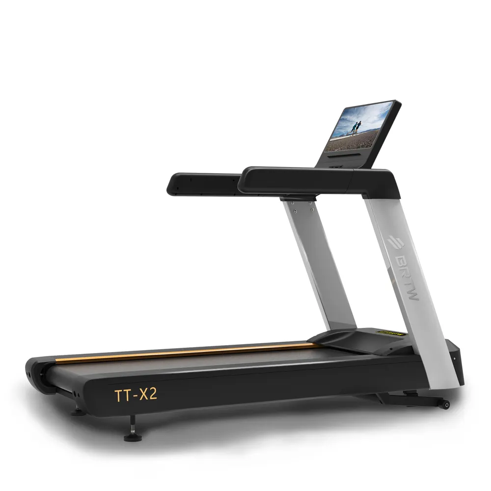 Cinta de correr con motor comercial AC 6.0HP, máquina de ejercicio para gimnasio y tv