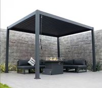 3x4 3x6 3x5 4x6 4x5 auvent de jardin extérieur en aluminium électrique avec arche en bio-calcaire