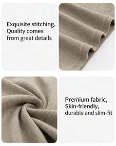 Chaleco de punto acanalado para mujer al por mayor, top sin mangas de color liso con cuello en U, camiseta de punto sencilla, chaleco informal básico para verano. - Product Image 2