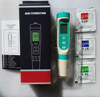 Testeur de qualité de l'eau numérique HUAMO 5 en 1, stylo testeur de pH, écran LCD rétroéclairé, EC, TDS, sel, température, multiparamètres, aquarium, piscine, hydroponie