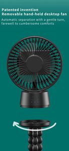 Ventilateur de table rechargeable 10000mAh, ventilateur portable USB rotatif à clipser avec lumière LED, ventilateur <span class=keywords><strong>pour</strong></span> poussette, vélo, <span class=keywords><strong>camping</strong></span> - Product Image 5
