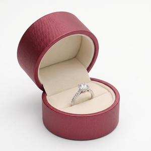 Luxury Custom Shape <b>Ring</b> <b>Box</b> Rigid PU Leather Jewelry <b>Gift</b> <b>Box</b> Suede Insert Debossed Logo Wholesale Factory <b>for</b> Jewelry Brand - Product Image 2