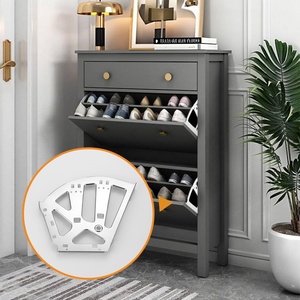 Support de chaussures à double couche en métal avec charnière, quincaillerie de meuble pour armoire à chaussures - Product Image 5
