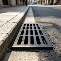 Grilles de drainage extérieures en fonte ductile de différentes tailles, OEM ODM, pour applications municipales
