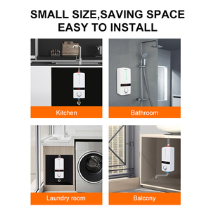 220V Electric Tankless Water <b>Heater</b> digital shows water temperature <b>small</b> size under sink use instant electric water <b>heater</b> - Product Image 3
