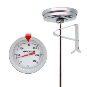 Termômetro de Cozinha com Cabo Longo de 6\" / 12\" e Ponteiro Vermelho para Fritura Profunda de Carnes e Alimentos com Clipe - Product Image 3