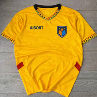 Camiseta de Fútbol Aibort Ultra Transpirable con Malla Refrigerante, Soporte Elástico y Diseño Refinado para Preparación de Partidos de Club