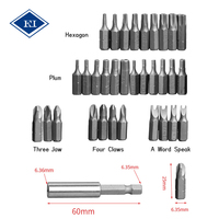 Kit de 33 embouts de sécurité anti-effraction magnétiques avec porte-embouts en acier au carbone pour outils de réparation de précision