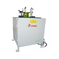 JUNDE - Máquina de Corte de Ventanas de Aluminio Neumática de 2200 W y 380 V, Sierra de 90 Grados con Protección de Ángulo de 45 Grados