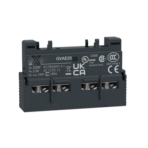 XSX GVAE20 คอนแทคเสริมแบบชั่วขณะสำหรับเซอร์กิตเบรกเกอร์หรือคอนแทคเตอร์ - Product Image 1