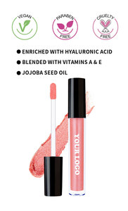 Nouvelle annonce couleurs chatoyantes et brillantes Tubes ronds maquillage imperméable à l'eau brillant liquide brillant à lèvres rouge à lèvres - Product Image 6