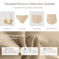 Ropa Interior Femenina OEKO-Tex de Algodón sin Costuras, de Cintura Baja, Transpirable, de Alta Calidad, Invisible Bajo Pantalones de Yoga, para Uso Diario