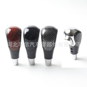 Poignée de levier de vitesses ergonomique pour Chevrolet Captiva Aveo New Epica, texture carbone noir mat brillant, bois de pêche - Product Image 1