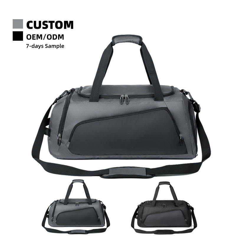 Custom Logo Gym Fitness Training Bag Zipper Waterproof Oxford